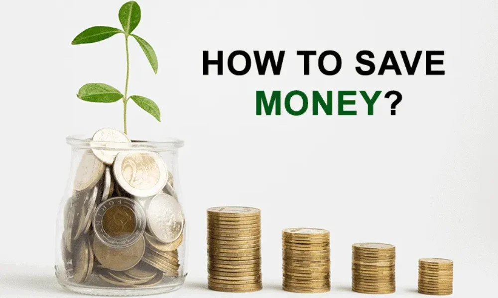 Illustration of how to save money on a tight budget for everyday families