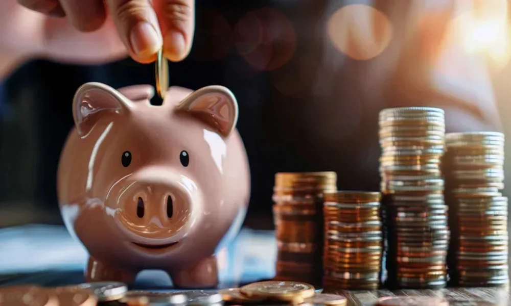 Expense tracking chart showing how to save money on a tight budget
