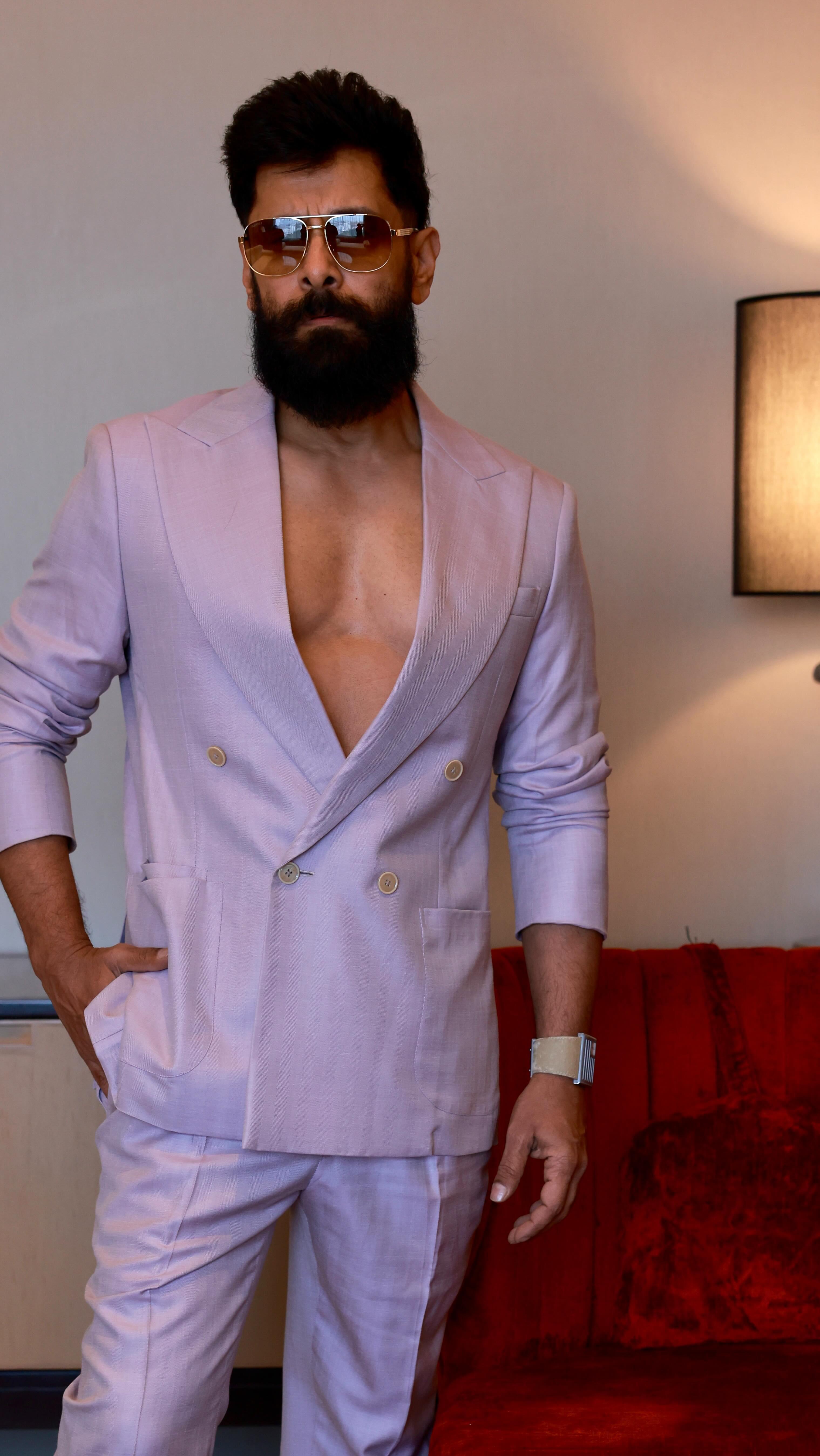 Vikram Lavender  Blazer HD Image