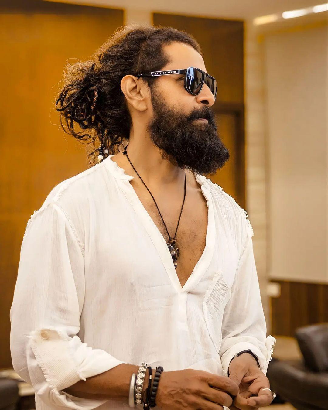 Vikram White Dress HD Image