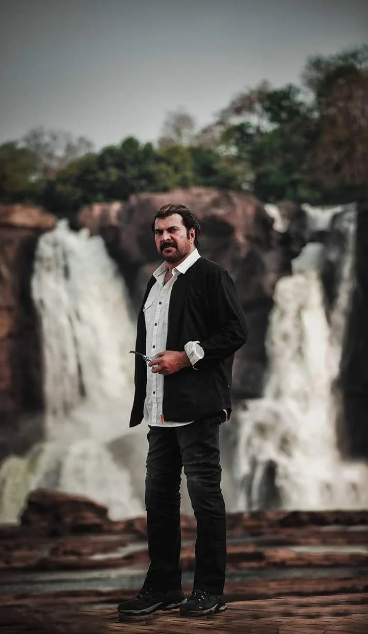 Actor Mammootty Black Suit HD Wallpaper