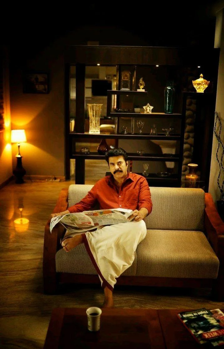 Mammootty Red Shirt HD Image