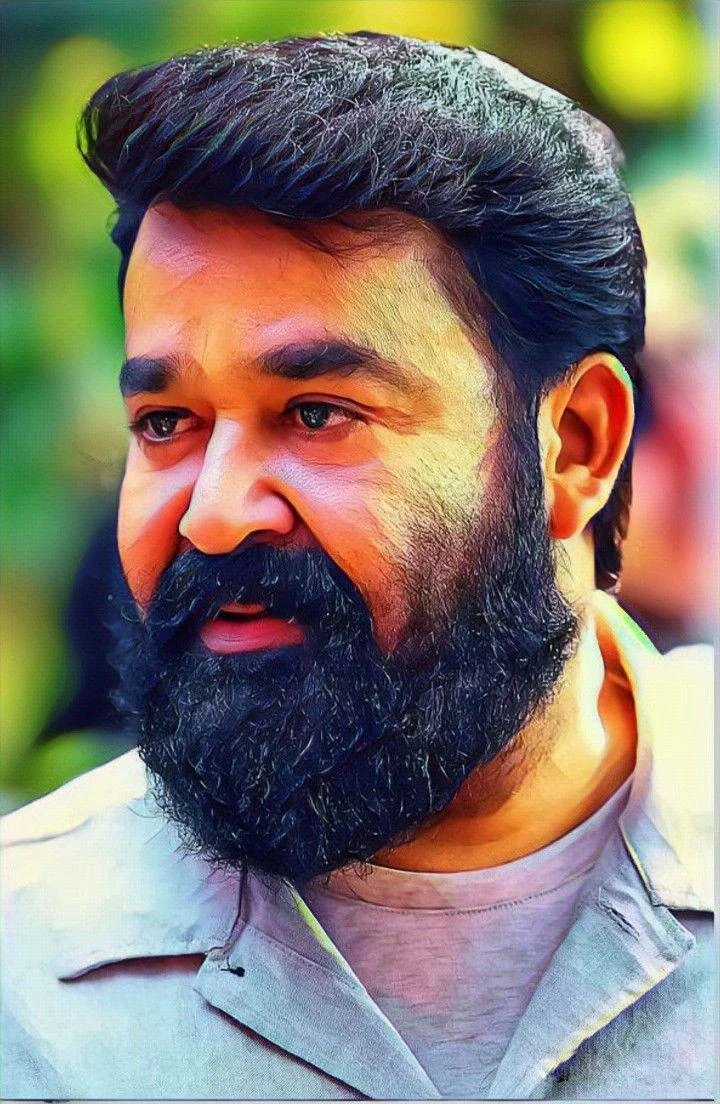 Lalettan Painted Photo