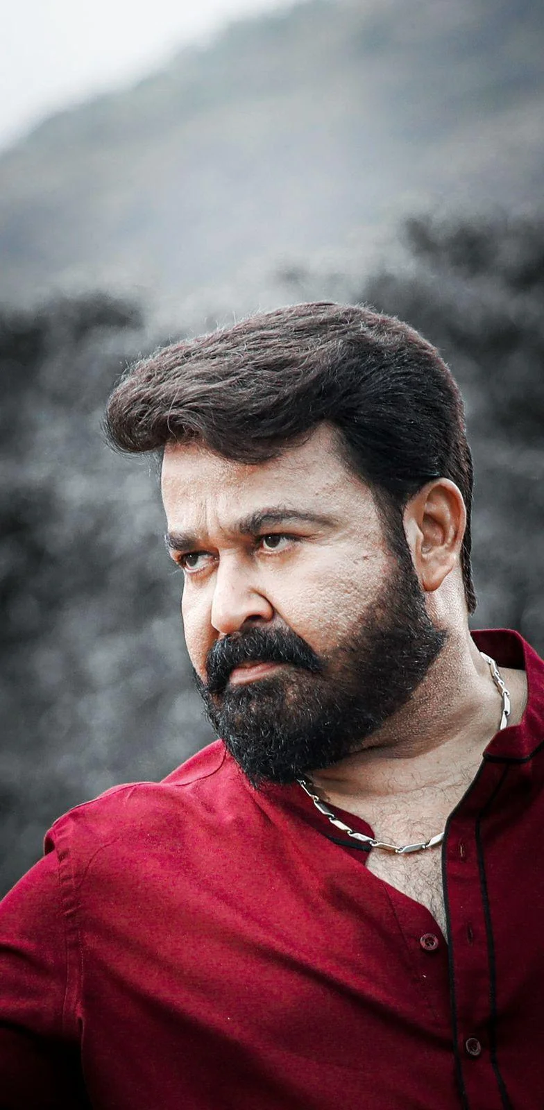 Mohanlal Red dress HD Wallpaper
