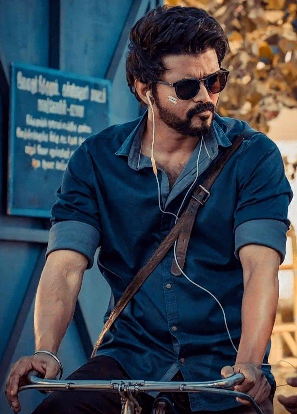 Thalapathy Cycle In Master Movie Image