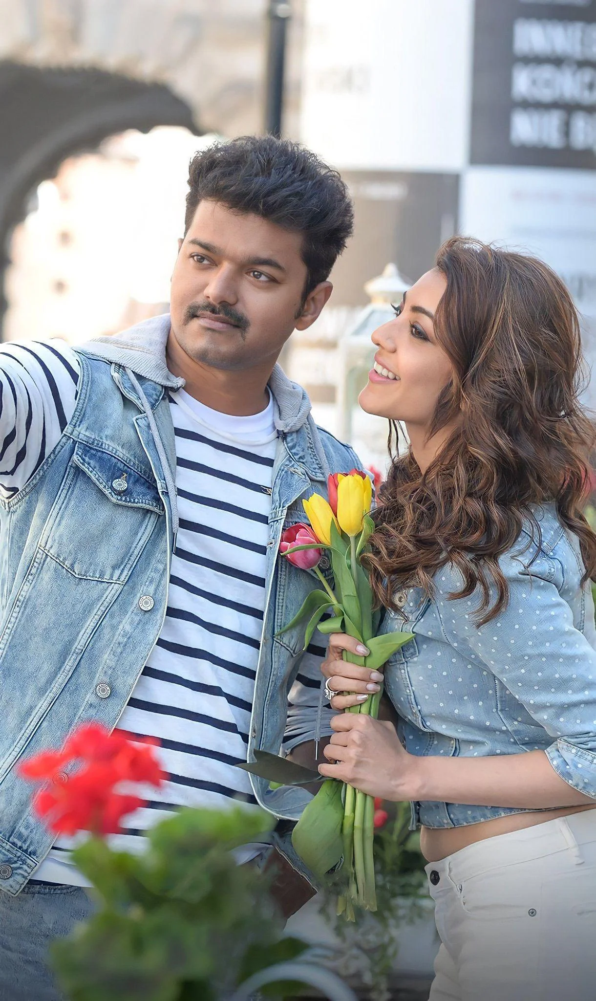 Vijay with Kajal Photos