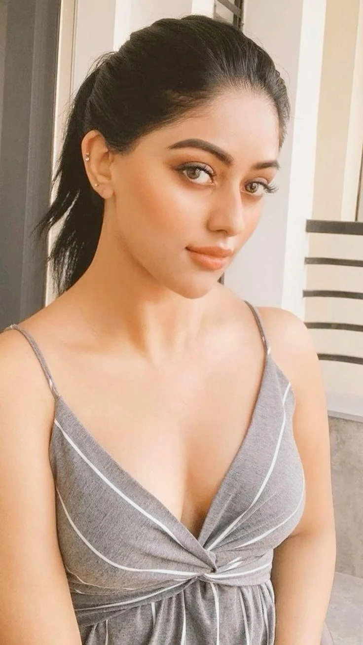 Anu Emmanuel Hot in Beige Outfit Hd Wallpaper