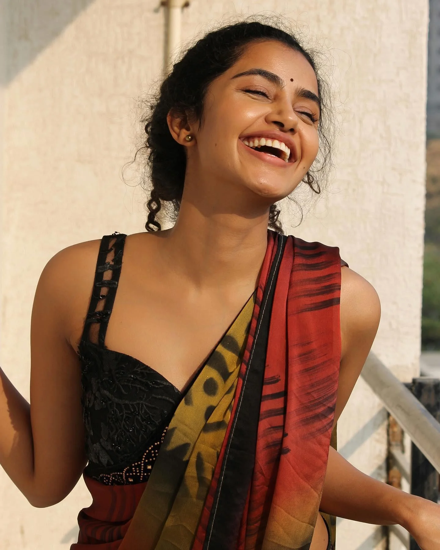 Anupama Parameswaran in Elegant Saree Look Hd Image