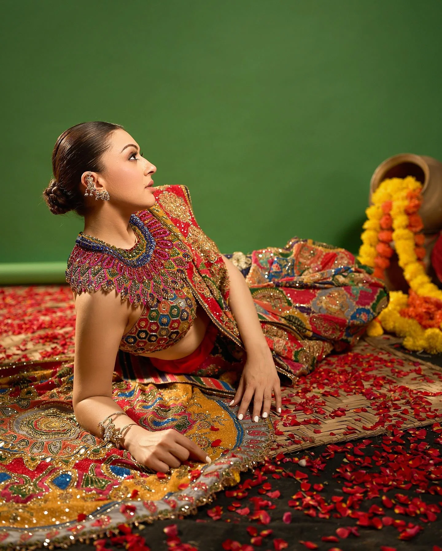 Hansika Motwani in Festive Traditional Saree