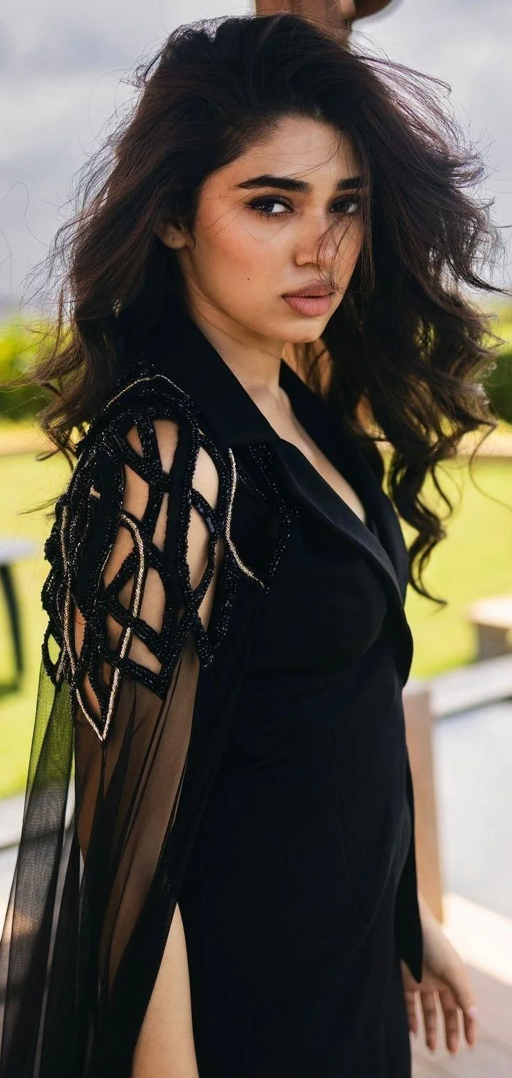 Actress Krithi Shetty in Black Tshirt Hd Photo