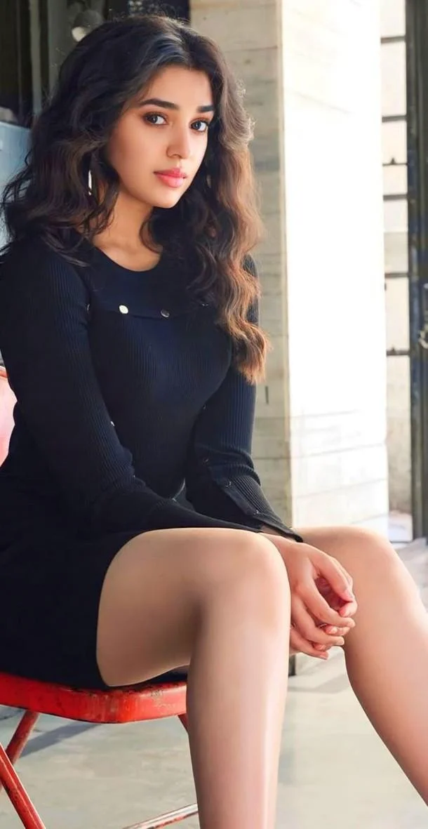 Actress Krithi Shetty in Black Tshirt