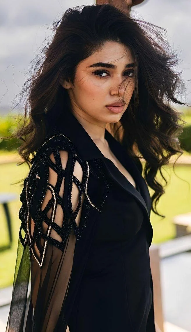 Krithi Shetty in Black Tshirt Hd Wallpaper