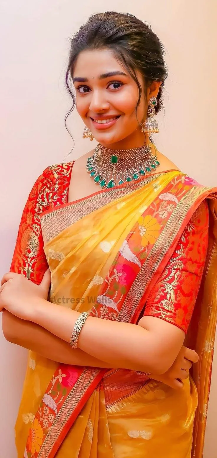 Krithi Shetty in Traditional Hd Image