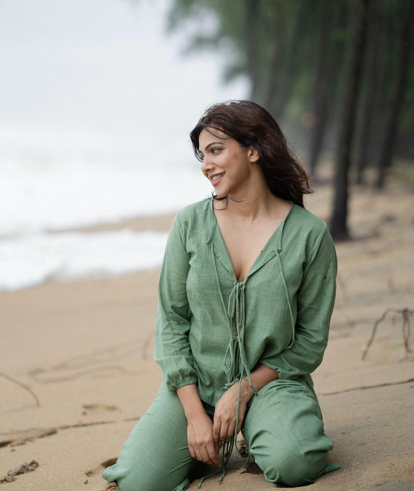 Actress Madonna sebastian Hot in Beach