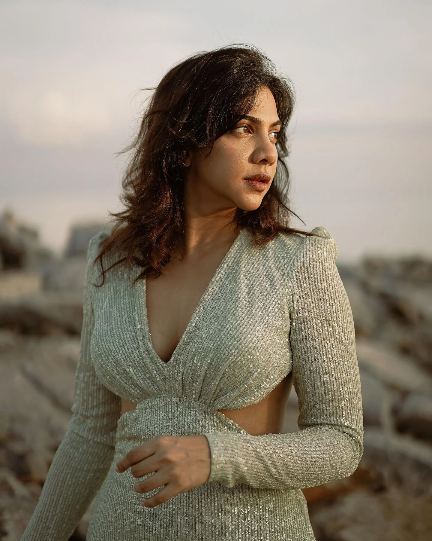 Madonna Sebastian Beaside Photoshoot Hd Image