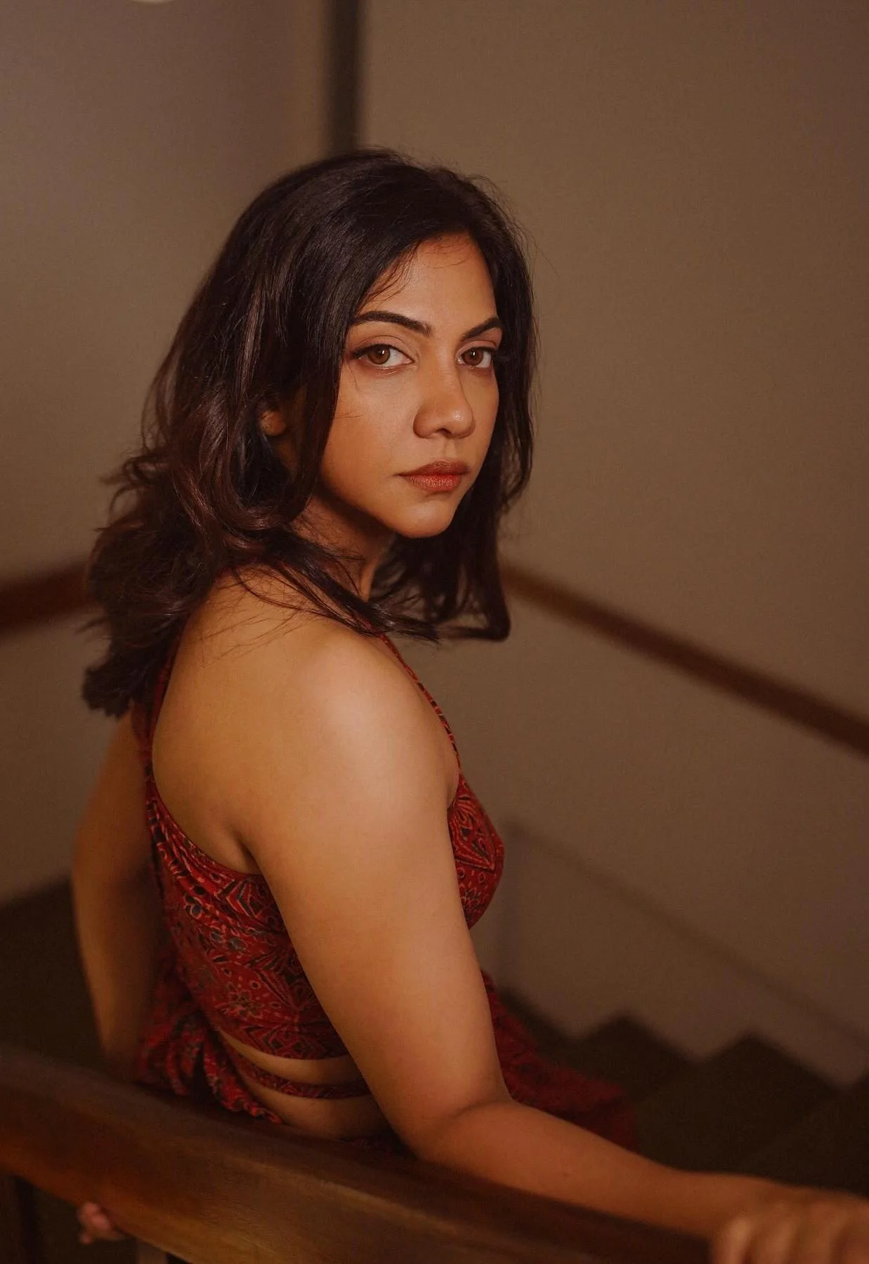 Madonna Sebastian Red Ethnic Mood Hd Image