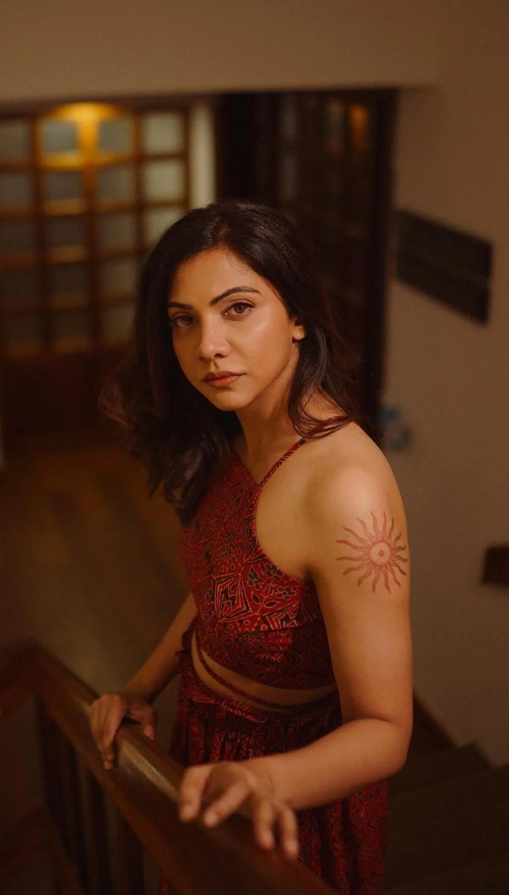 Madonna Sebastian Red Ethnic Mood Image