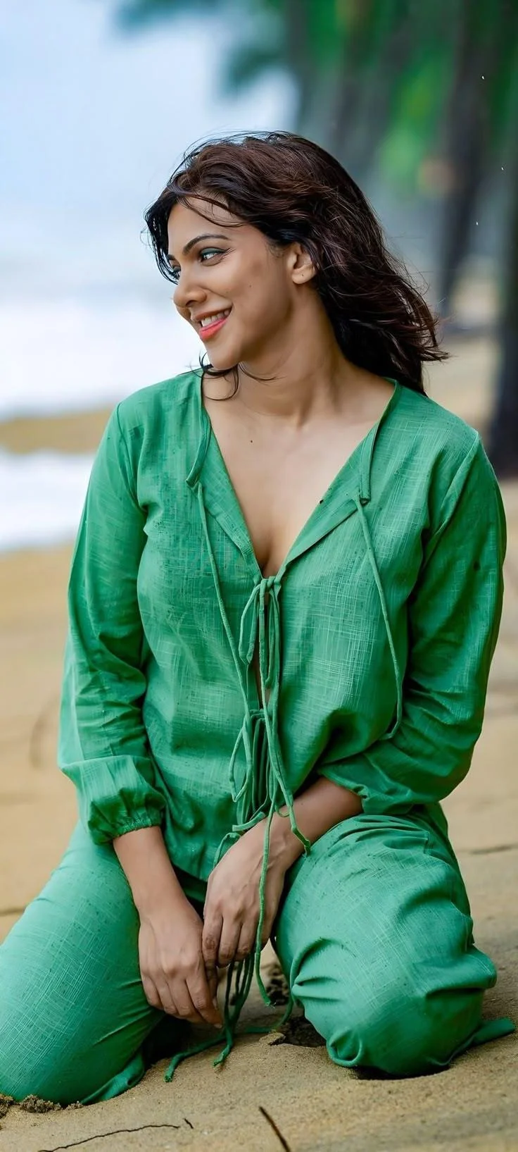 Madonna sebastian sexy Photoshoot in Beach