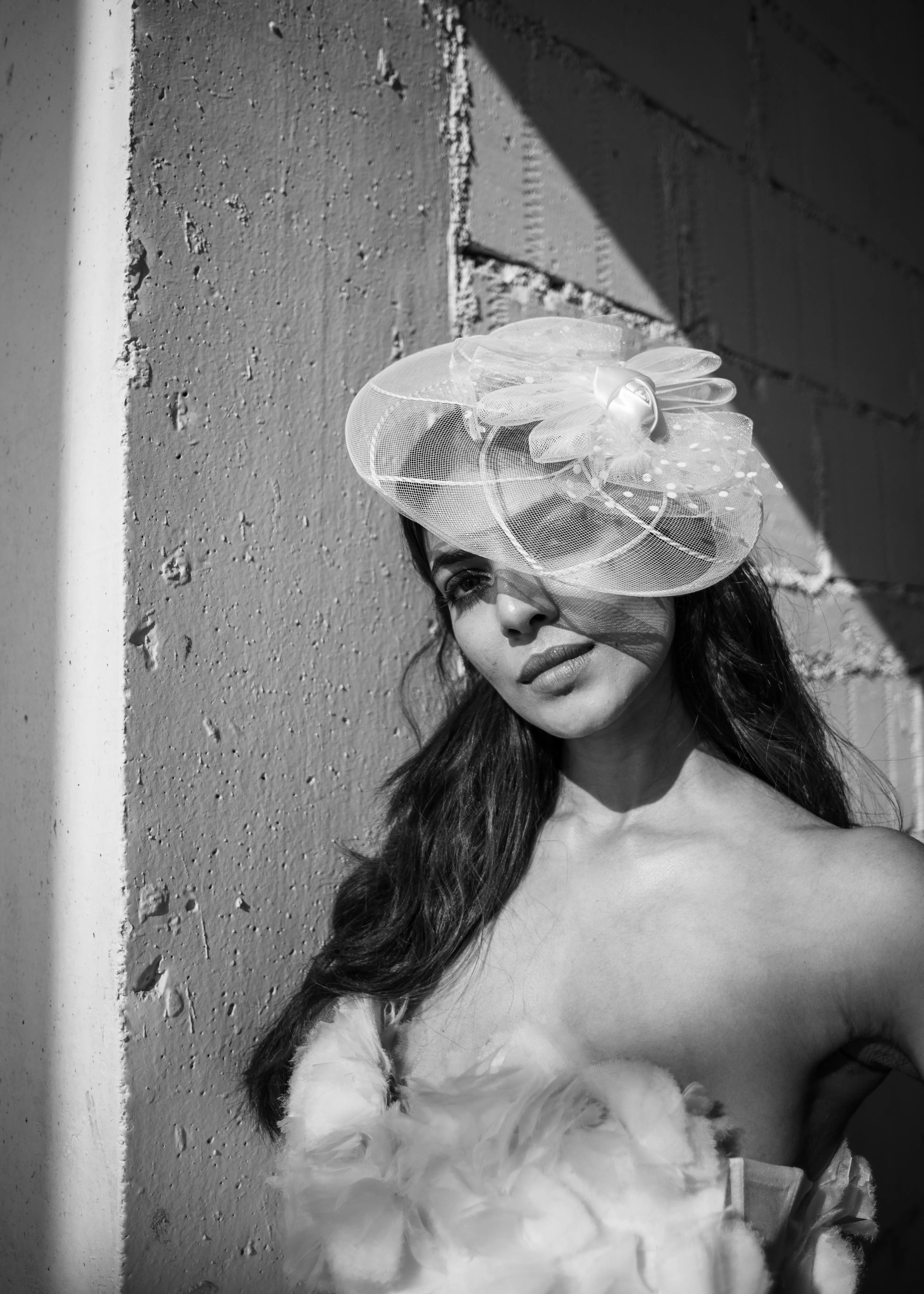 Beautiful Malavika Mohanan in Black and White Pose Wallpaper