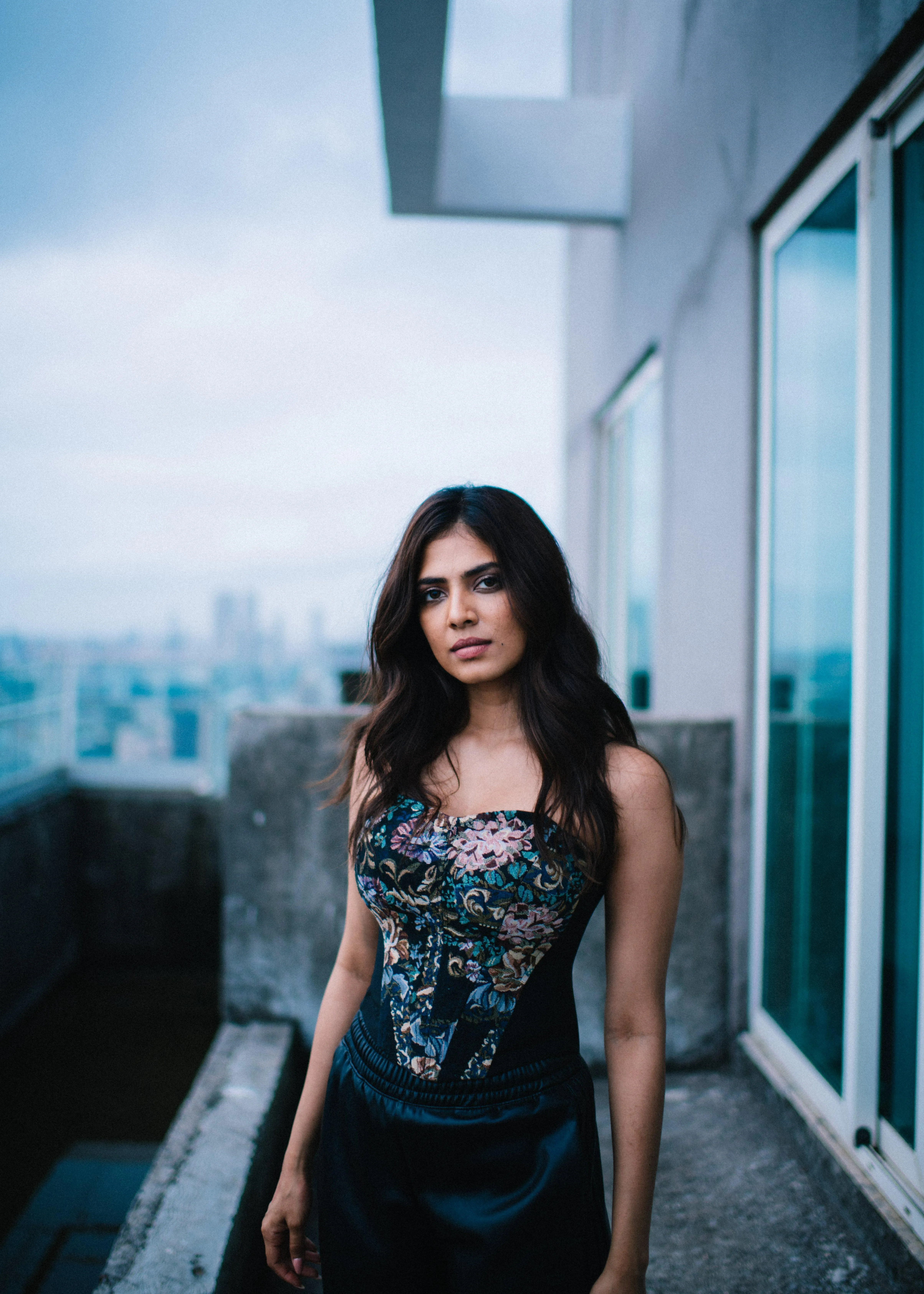 Beautiful Malavika Mohanan in Denim Jacket Street Style