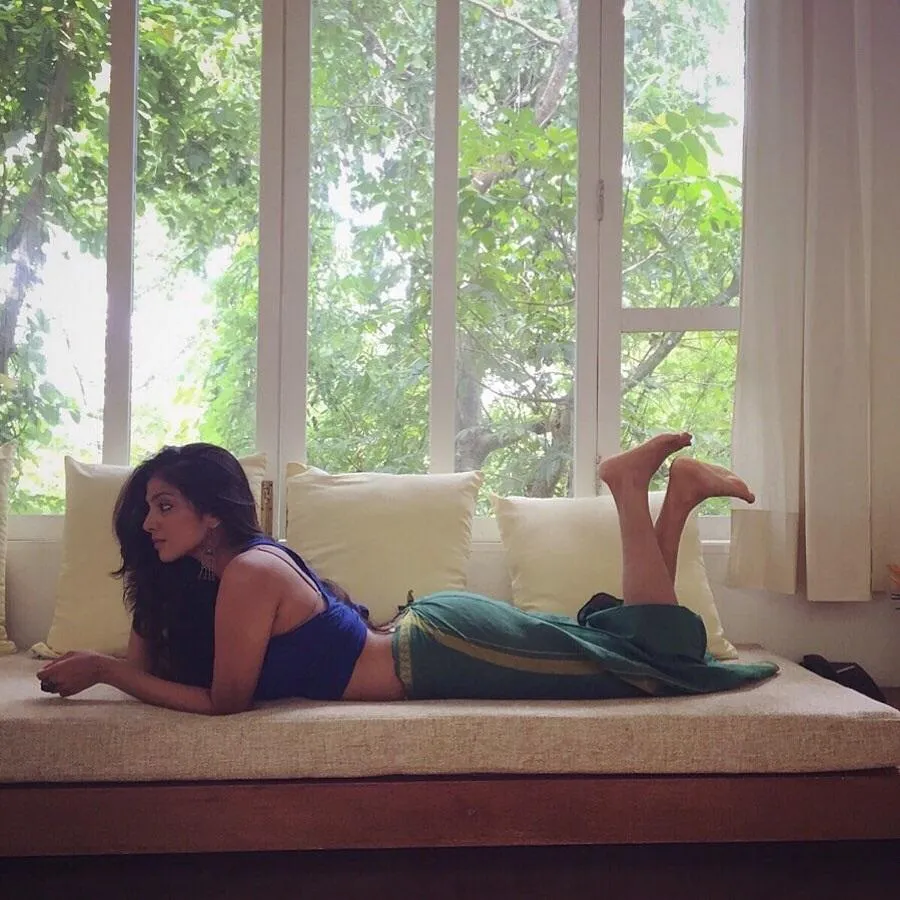 Charming Malavika Mohanan Stunning Relaxing Casual Look