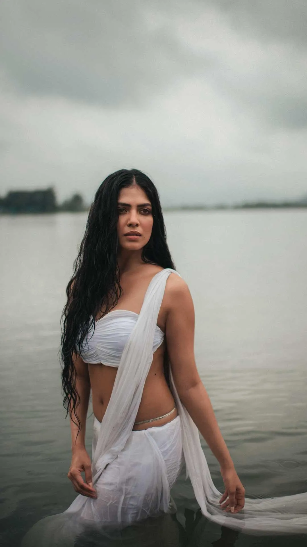 Fashion Photo of Malavika Mohanan Chic Pose in Stylish Dress