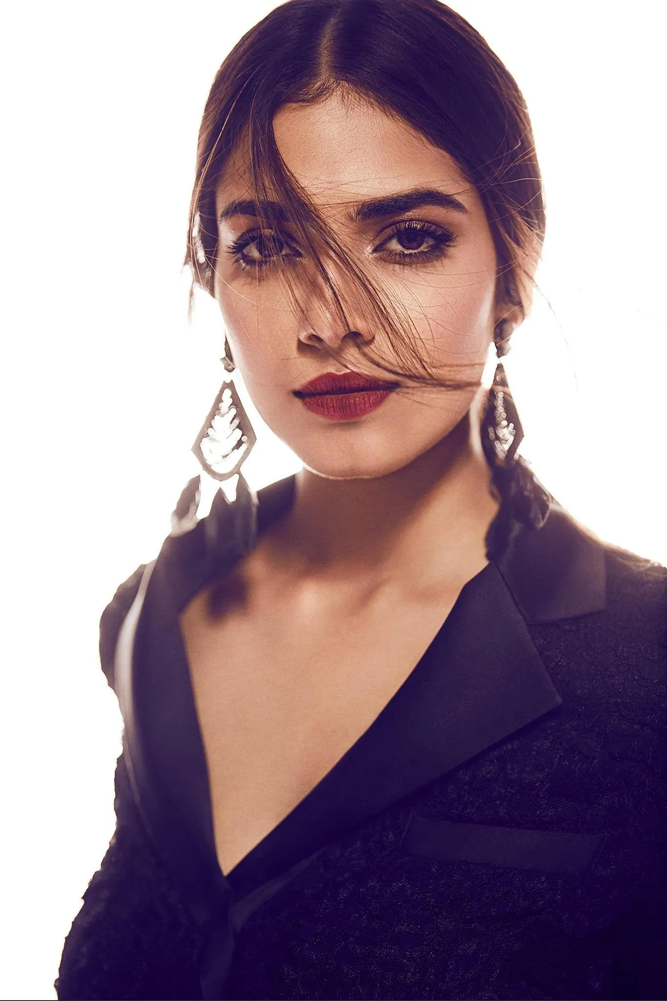 Gorgeous Malavika Mohanan in Blue Dress Chic Bold Fashion