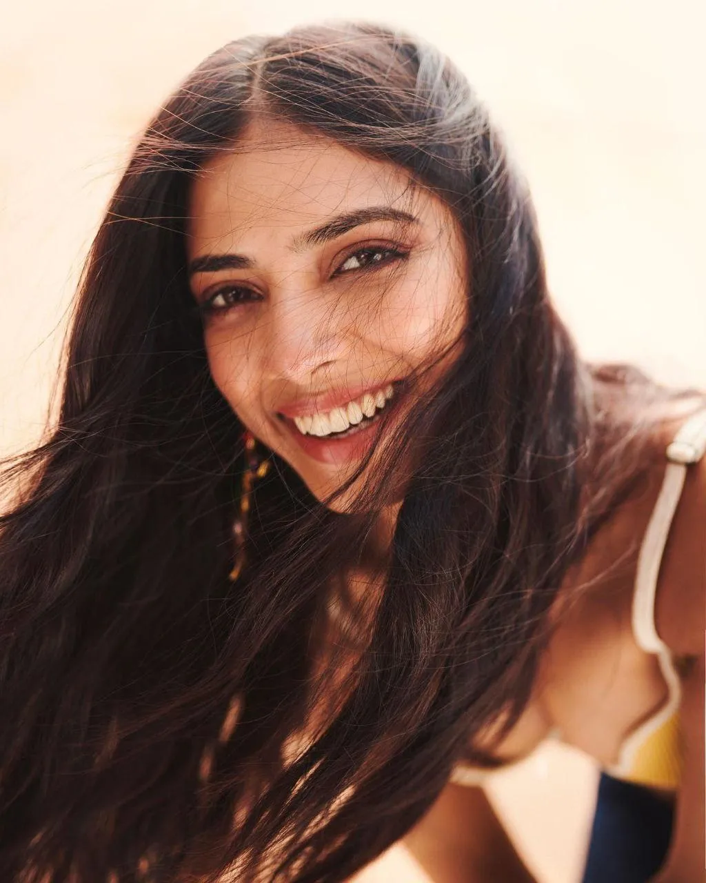 Gorgeous Malavika Mohanan Smiling Portrait in Natural Look