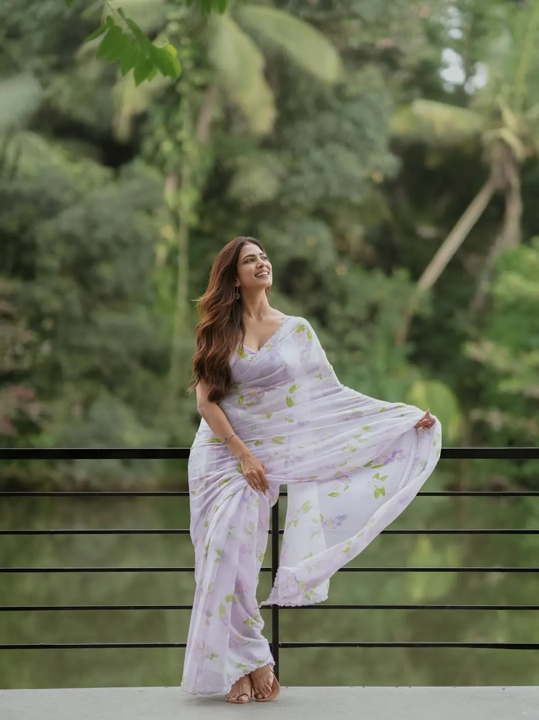 Handsome Malavika Mohanan Sensual Stunning White Dress Look