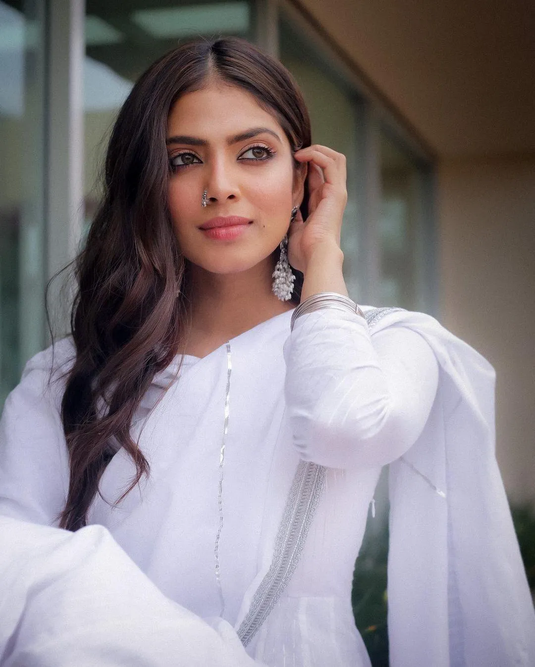 Malavika Mohanan Appears Serene in Pure White Dress Picture