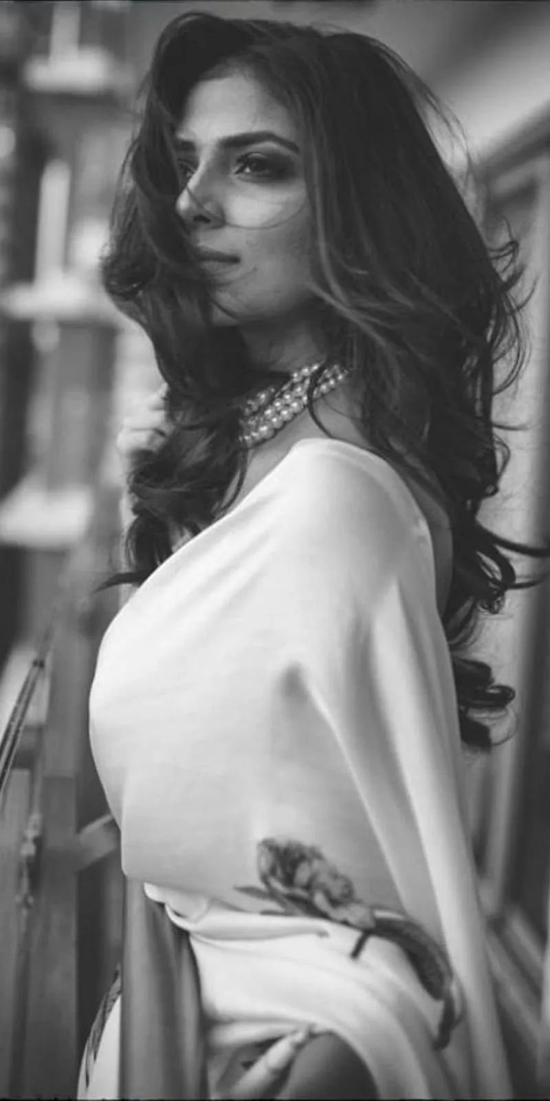 Stunning Look of Malavika Mohanan Classic in Black Dress