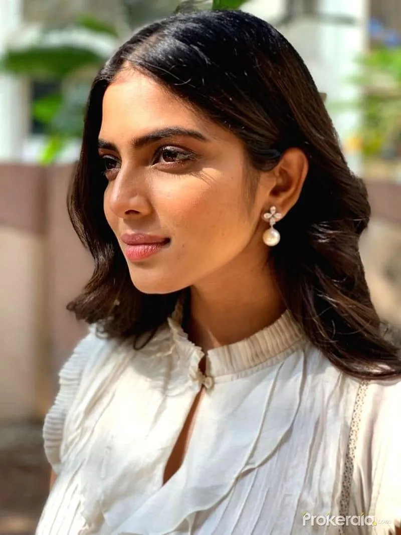 Stunning Look of Malavika Mohanan Posing in Silver Dress
