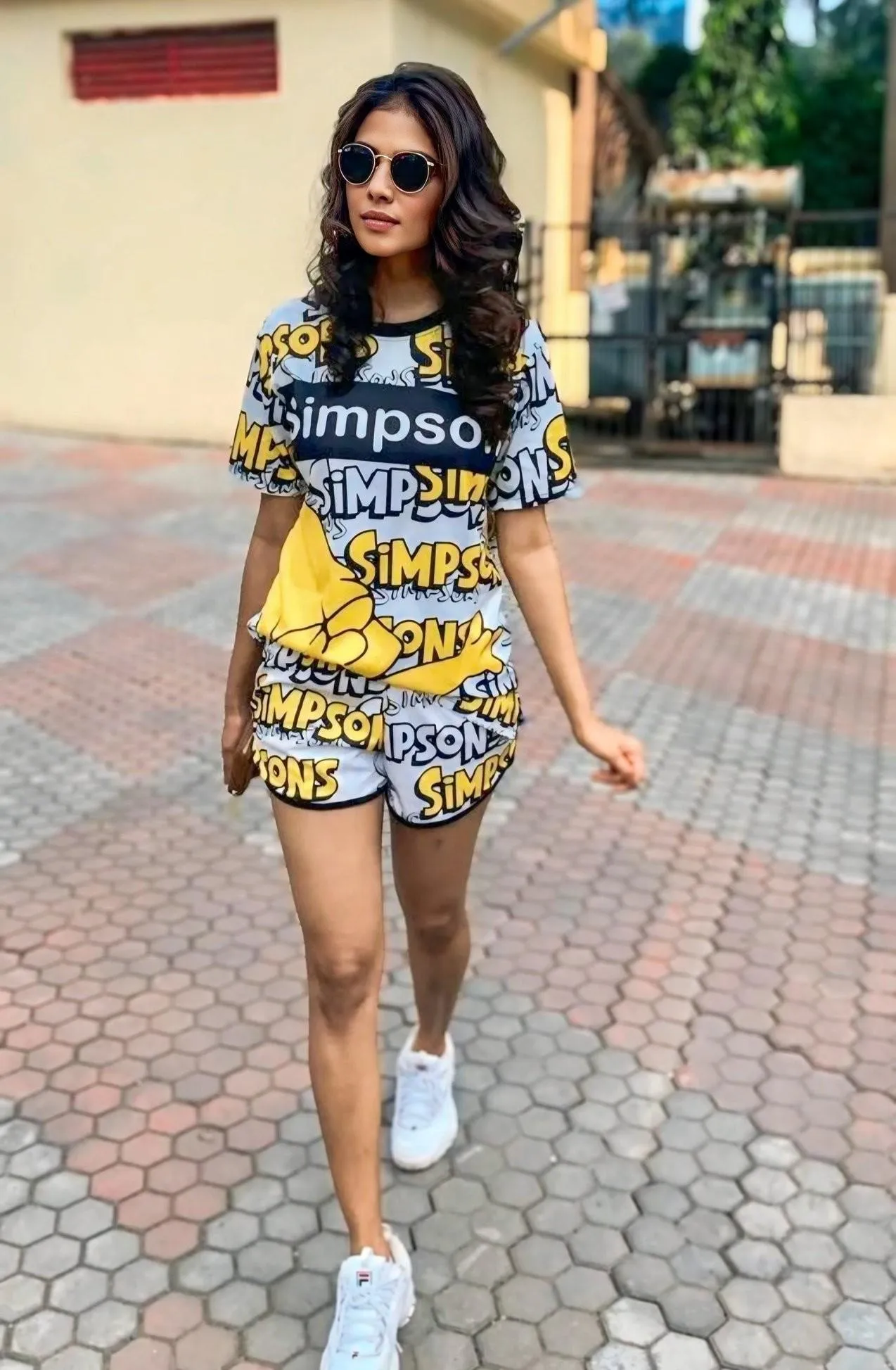 Stunning Malavika Mohanan in Yellow Mini Dress Street Look