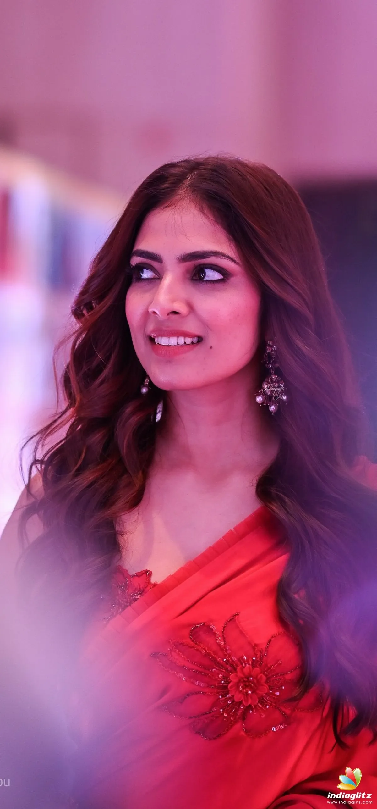 Stunning Malavika Mohanan Poses Gracefully in Saree Image