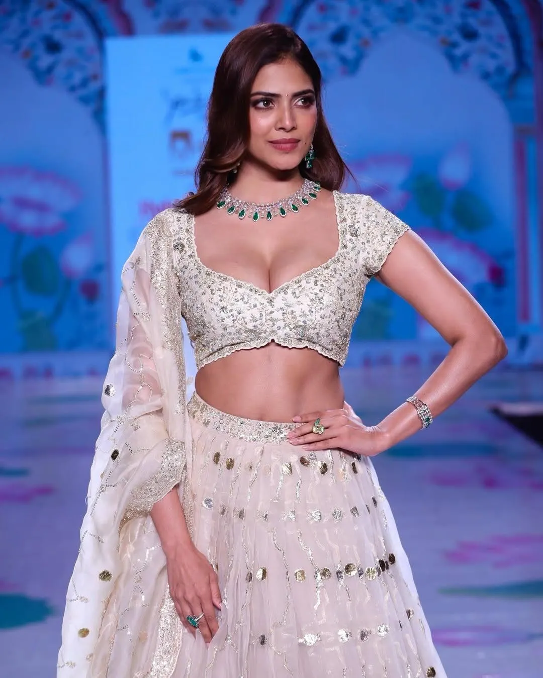 Stunning Malavika Mohanan Wearing Elegant Traditional Dress