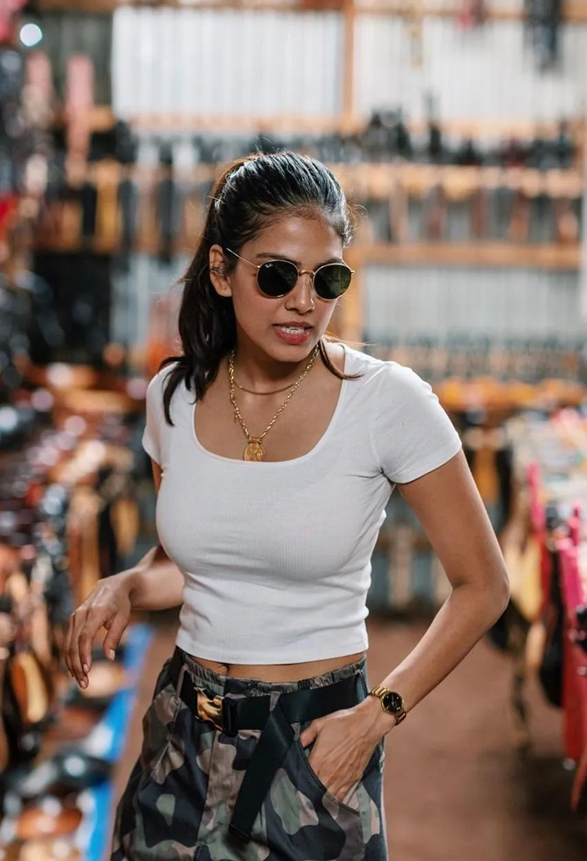 Stylish Click of Malavika Mohanan Street Style in Shades