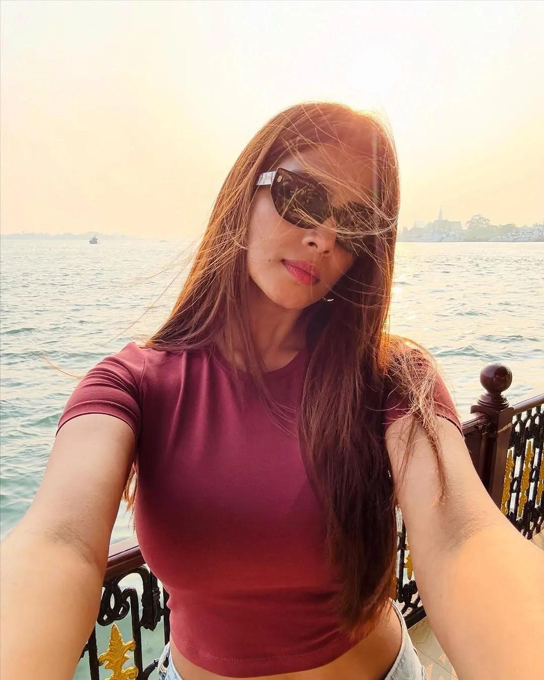 Stylish Photo of Malavika Mohanan with Trendy Sunglasses