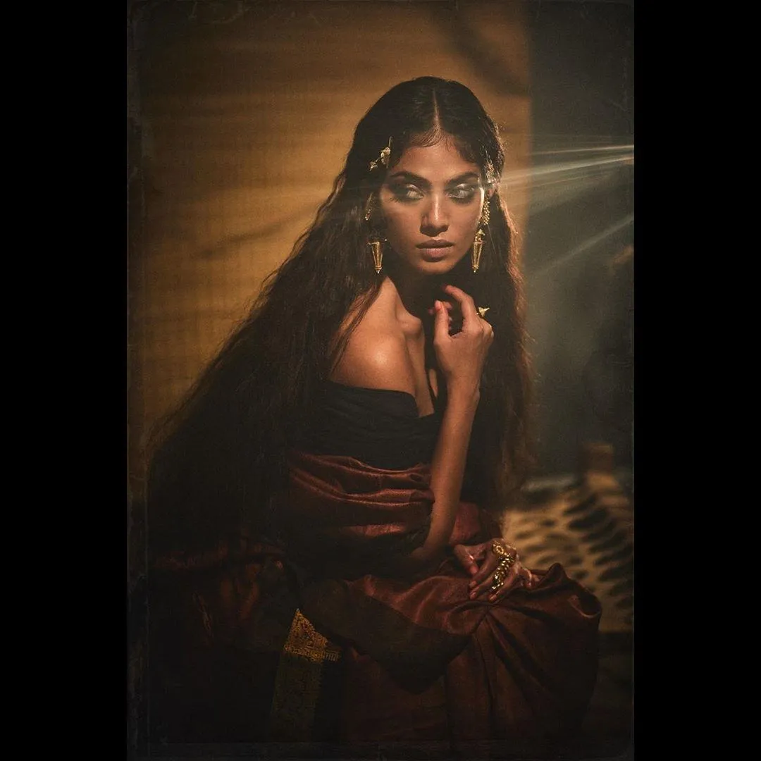 Sultry Malavika Mohanan Beautiful Moody Portrait Look Image