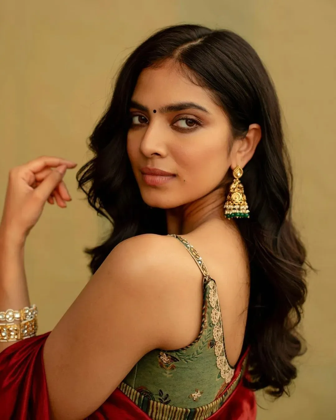 Tempting Malavika Mohanan in Stylish Backless Dress Look