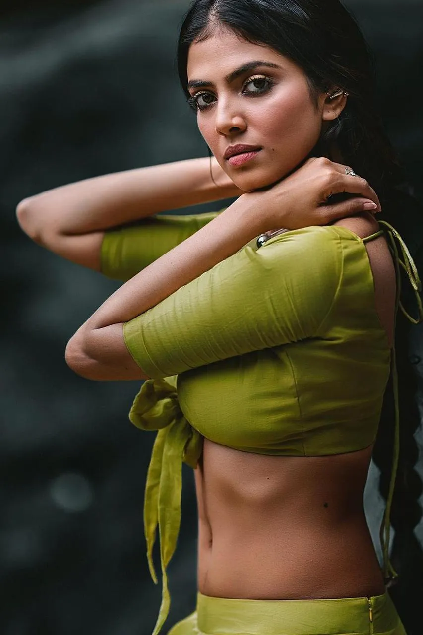 Trendy Look of Malavika Mohanan Chic in Outdoor Casual Pose