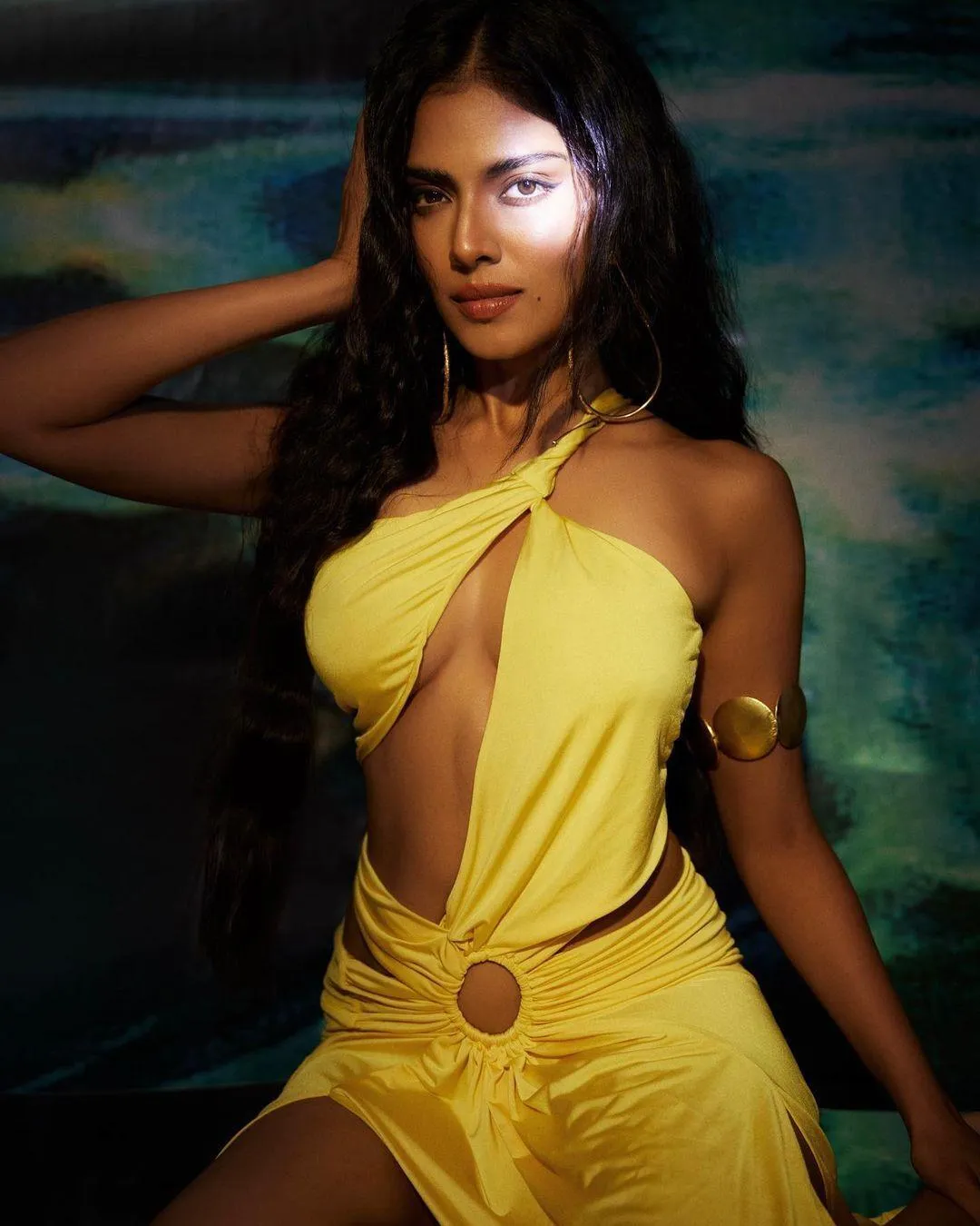 Yellow Dress Worn by Malavika Mohanan Looks Bright and Bold