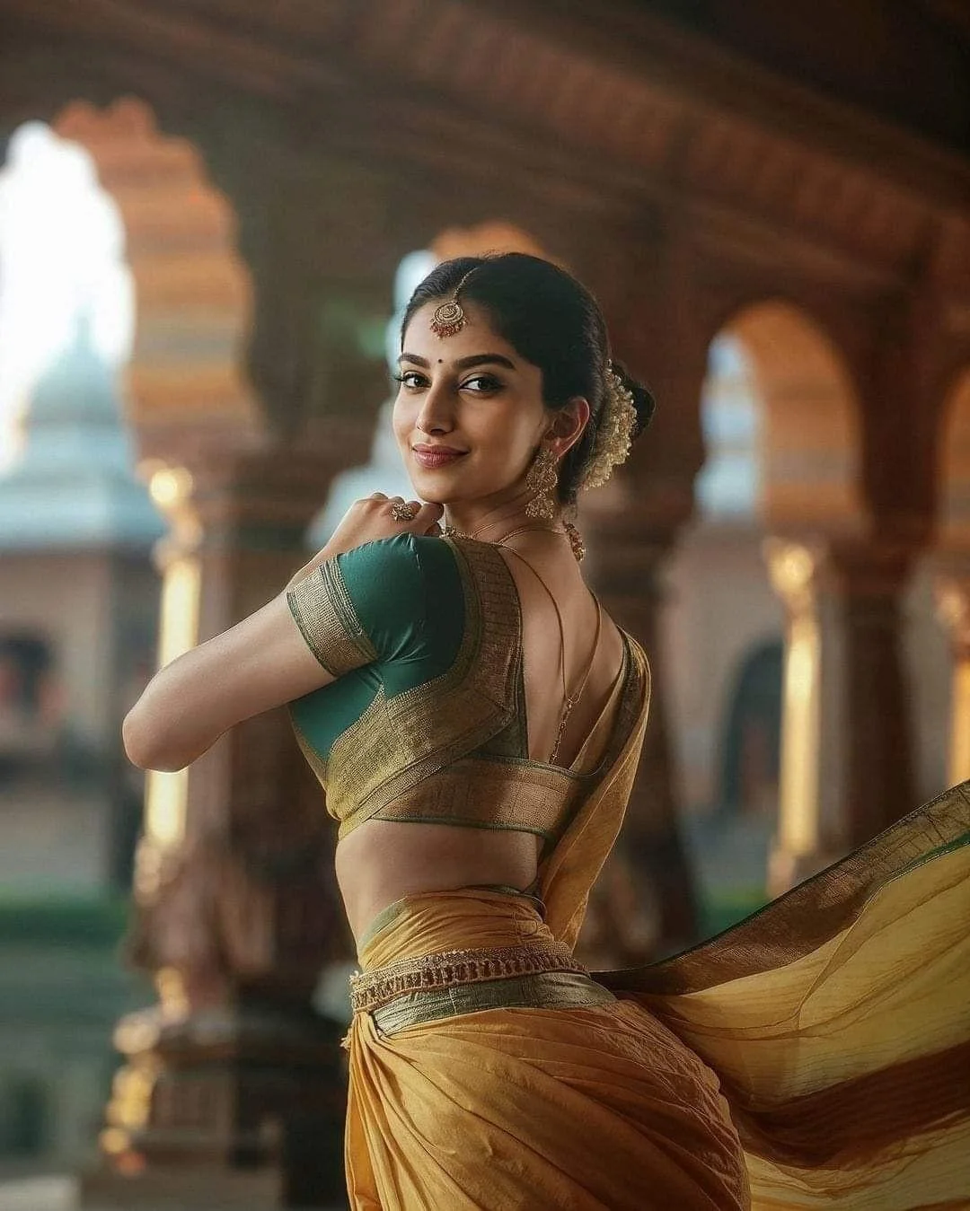 Meenakshi Chaudhary HD AI Wallpaper