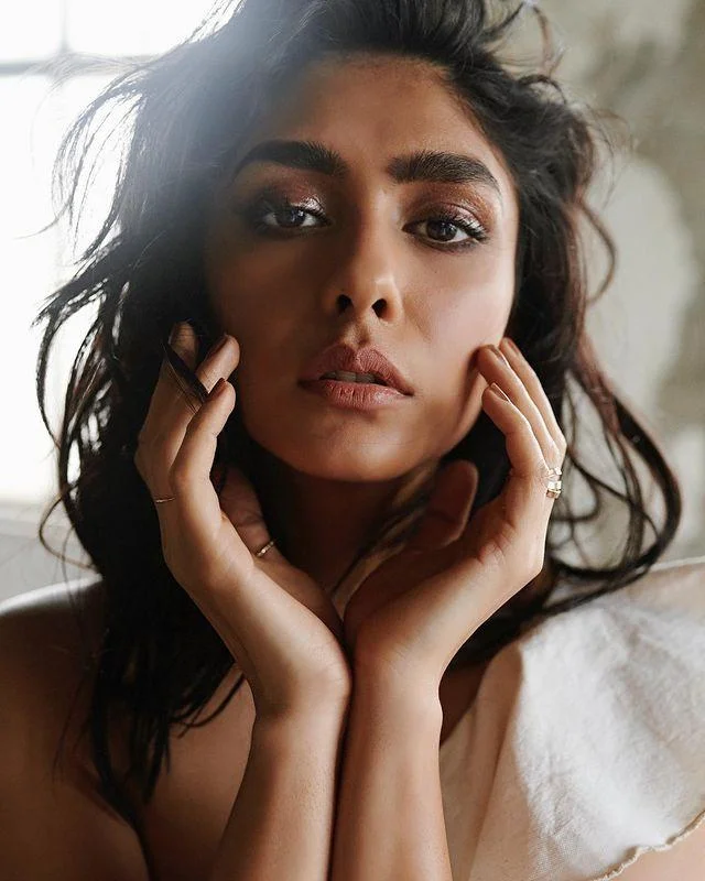 Mrunal Thakur Closeup Look Hd Wallpaper
