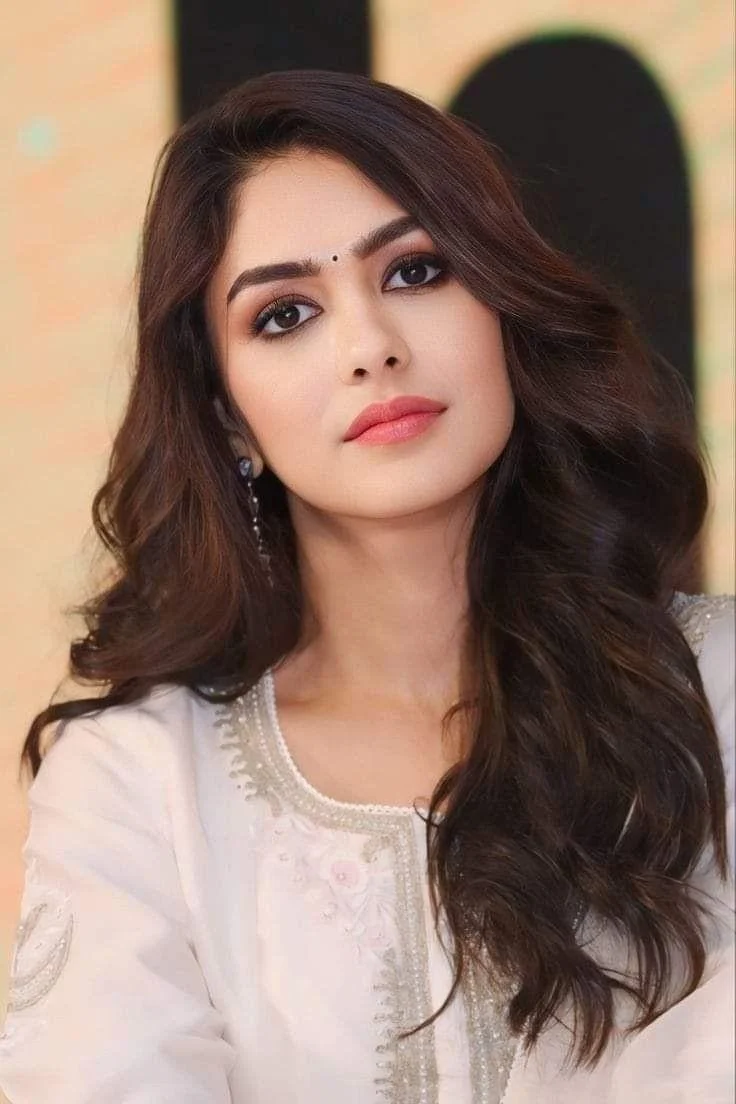 Mrunal Thakur Looks Elegant in Embroidered Lace Dress