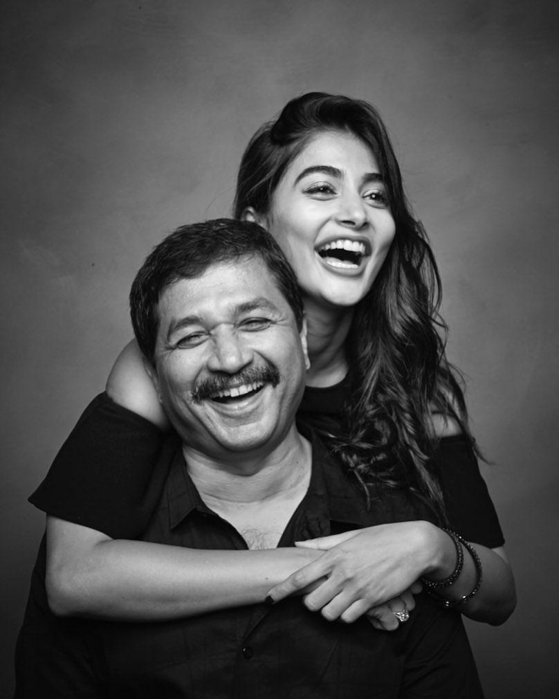 Heartwarming Black and White of Pooja Hegde and Family