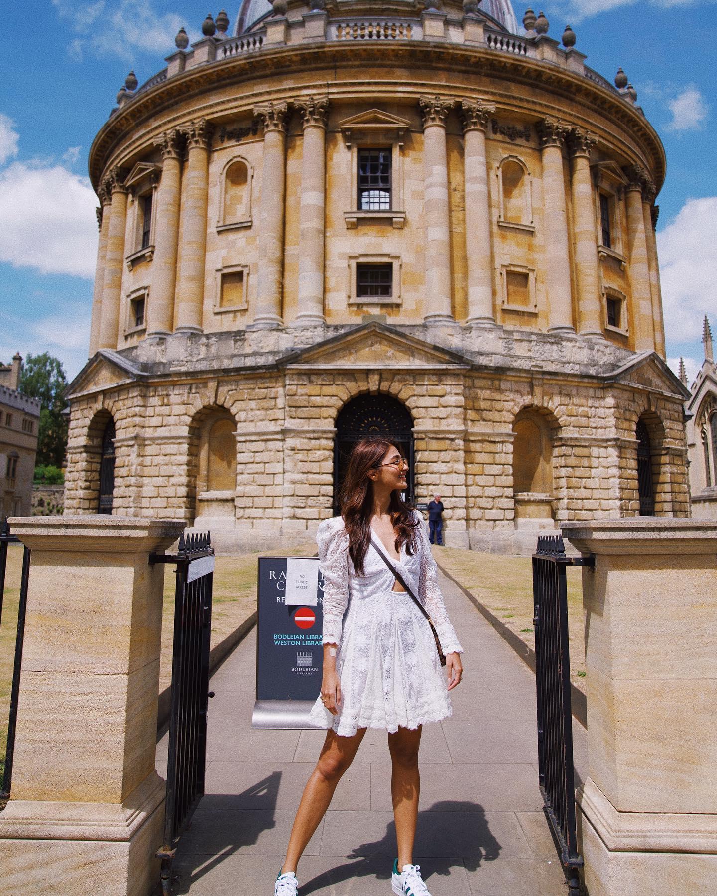 Pooja Hegde Explores Historic Site in White Outfit Image