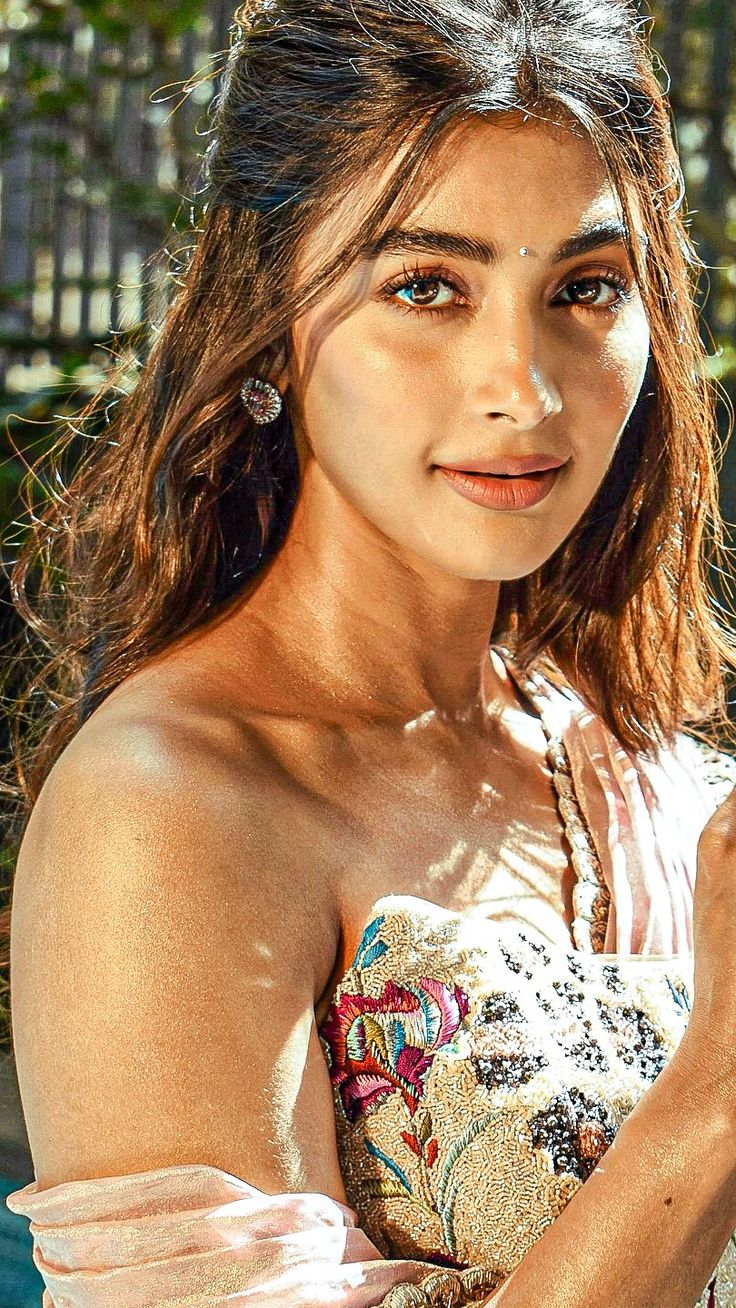 Pooja Hegde in Sunlight Wearing a Light Summer Outfit