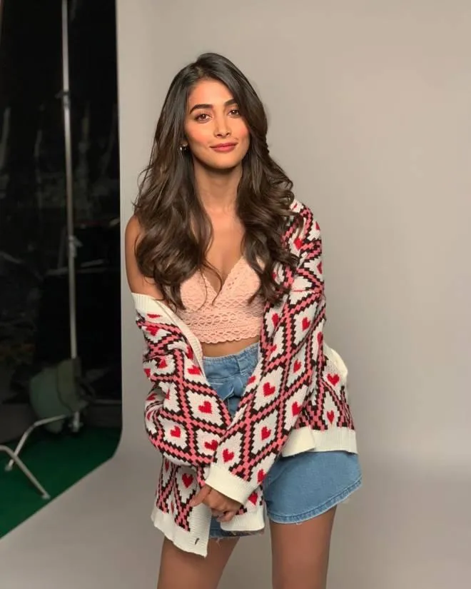 Casual Street Style of Pooja in Shorts and Patterned Jacket