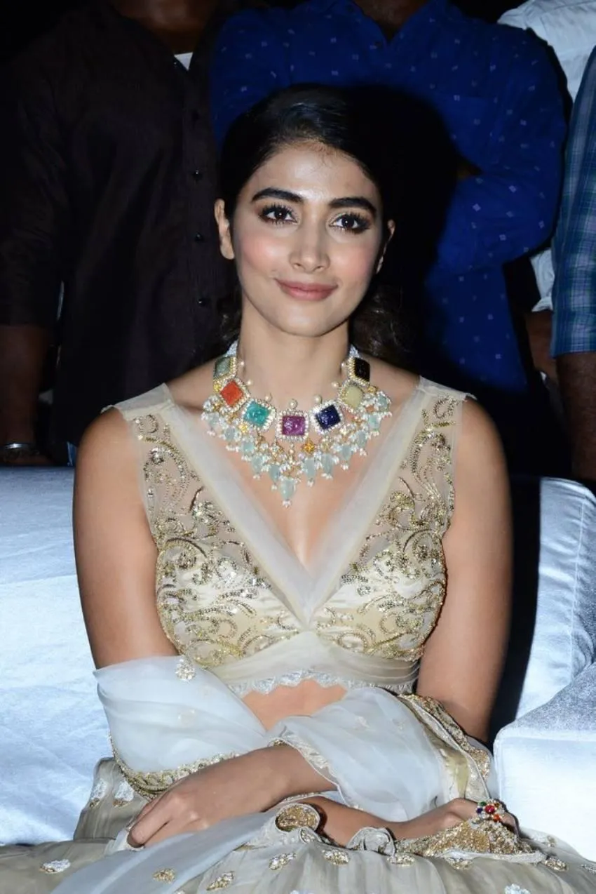 Pooja Hegde Attends An Event in An Elegant Outfit Wallpaper