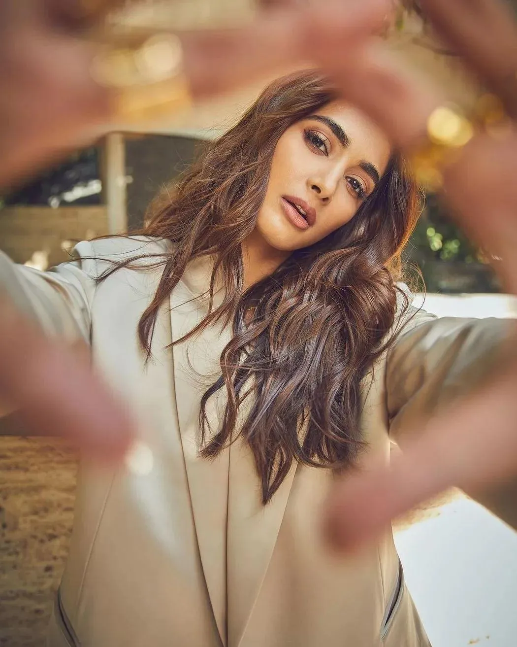 Pooja Hegde Candid Moment Captured in Warm Sunlight
